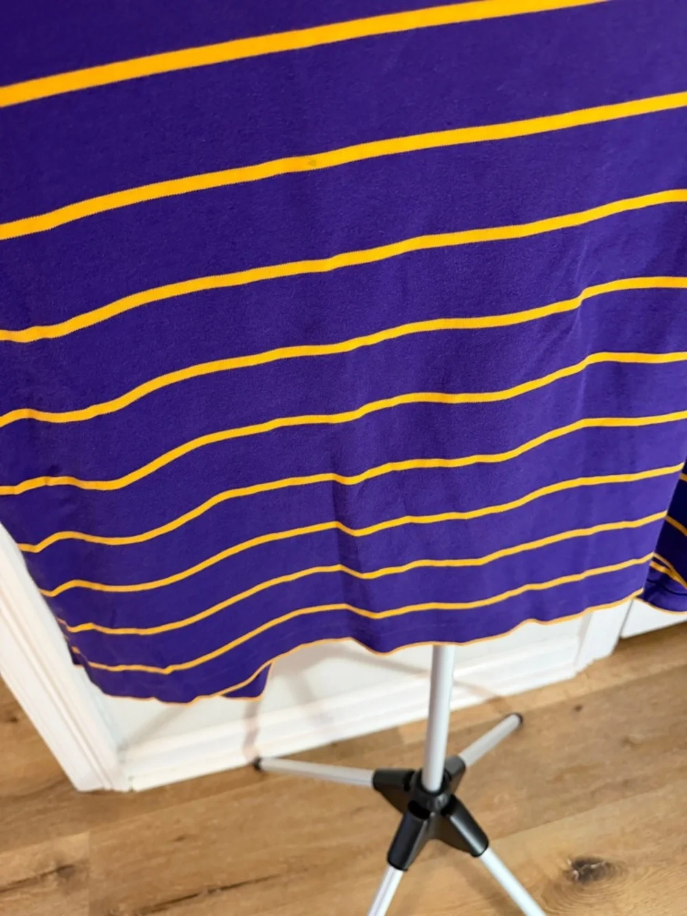 Polo by Ralph Lauren Purple and Yellow Striped Classic Polo